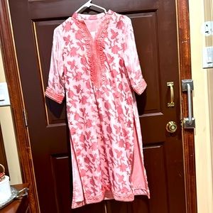 Indian suit pink with embroidery